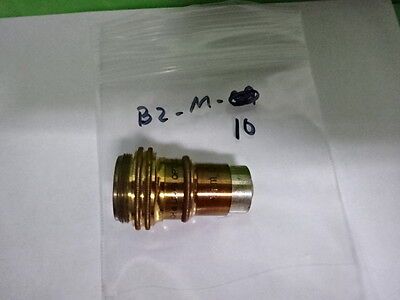 MICROSCOPE PART VINTAGE BRASS OBJECTIVE BAUSCH LOMB 43X 4mm OPTICS AS IS B2-M-10