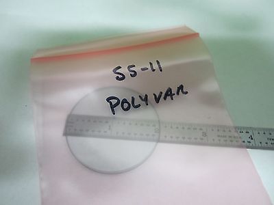 MICROSCOPE PART POLYVAR REICHERT LEICA ILLUMINATOR FILTER OPTICS AS IS BIN#S5-11