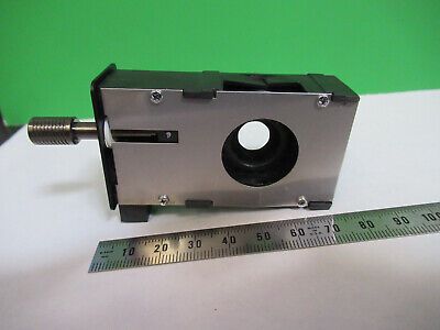 UNKNOWN IRIS DIAPHRAGM SLIDE MICROSCOPE PART AS PICTURED &Q9-A-137