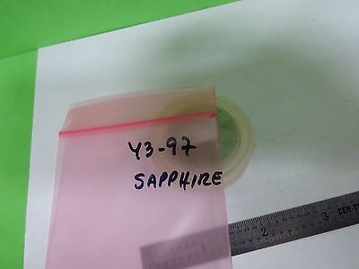 OPTICAL COATED SAPPHIRE WAFER LASER OPTICS BIN#Y3-97