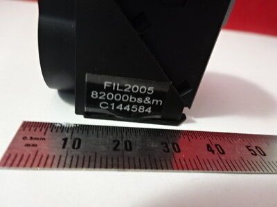 LEICA DMR FLUORESCENCE FILTER CUBE FIL2005 82000BS&M MICROSCOPE PART OPTIC 98-31