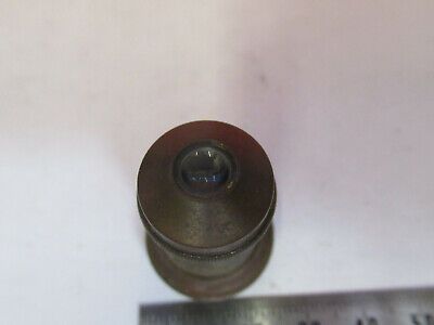 ANTIQUE BRASS LEITZ GERMANY OBJECTIVE "3" MICROSCOPE PART AS PICTURED F6-B-112