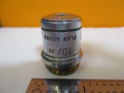 AO CAT 1019 10X ACHROMAT OBJECTIVE OPTICS MICROSCOPE PART AS PICTURED &1E-C-90