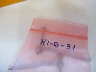 PAIR of CLIPS STAGE MICROSCOPE PART AS PICTURED &H1-B-31