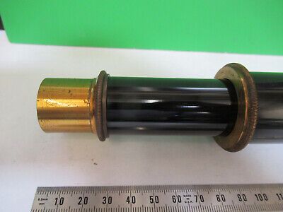 ANTIQUE BRASS TUBUS + NOSEPIECE BAUSCH LOMB MICROSCOPE PART AS PICTURED &Q9-A-37