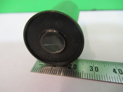 ANTIQUE ERNST LEITZ "2" EYEPIECE LENS MICROSCOPE PART  AS PICTURED &z5-a-45