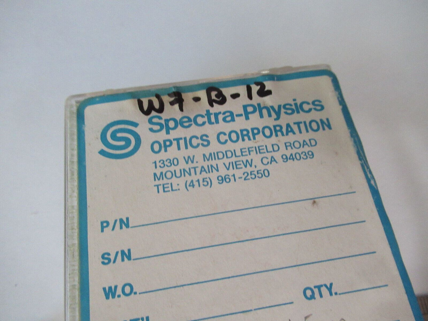 OPTICAL PRO LASER SPECTRA PHYSICS 1.5um DICHROIC OPTICS AS PICTURED &W7-B-12