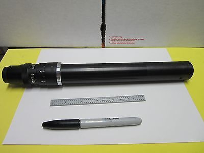 LARGE ZOOM MICROSCOPE VIDEO CAMERA ATTACHMENT OPTICS BIN#53-09