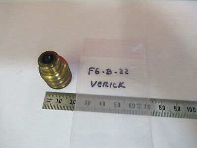 ANTIQUE BRASS VERICK OBJECTIVE FRANCE MICROSCOPE PART AS PICTURED &F6-B-22