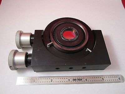 OPTICAL ORIEL MOUNT LASER OPTICS rotation tilt fixture iii BIN#PMEL