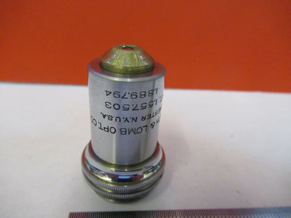 BAUSCH LOMB 43X OBJECTIVE LENS MICROSCOPE PART AS PICTURED &8Z-A-29