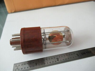 ANTIQUE QUARTZ CRYSTAL BLILEY 1 MHz RARE GLASS HOLDER FREQUENCY CONTROL #F3-A-04