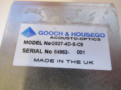 GOOCH HOUSEGO UK ACOUSTO OPTICAL MODUCLATOR AOM LASER OPTI AS PICTURED &15-FT-X2