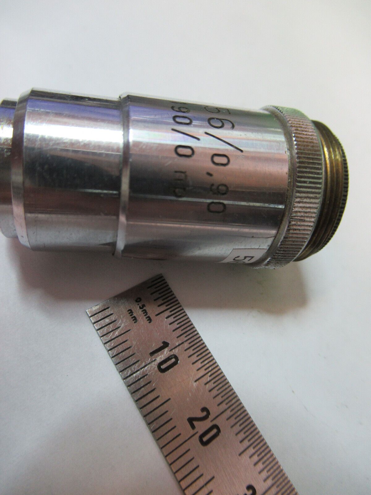 REICHERT AUSTRIA OBJECTIVE 56X /190mm FLUOR MICROSCOPE PART AS PICTURED &R2-A-38