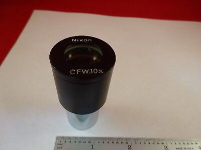 For parts EYEPIECE NIKON CFW10X JAPAN OPTICS MICROSCOPE PART AS IS &A4-FT-02