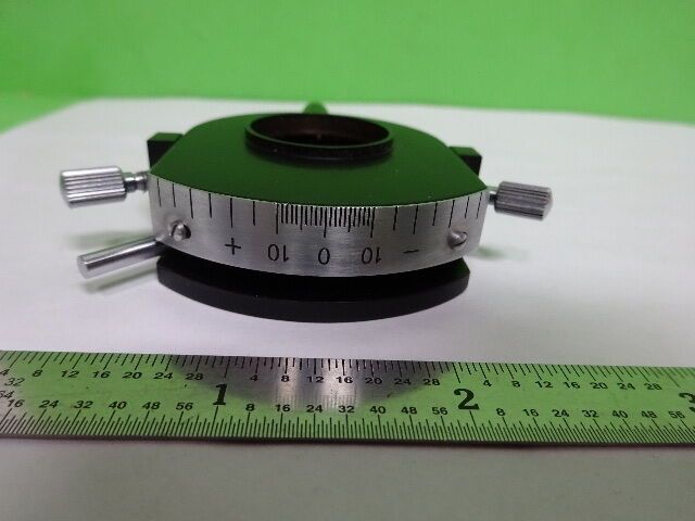 MICROSCOPE PART ZEISS GERMANY POLMI SLIDE DIAPHRAGM IRIS POL OPTICS AS IS #AQ-10