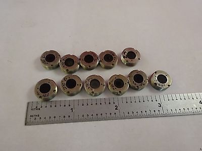 MICROSCOPE PART SMALL MOUNTED FILTERS OPTICS AS IS BIN#L3-E-28