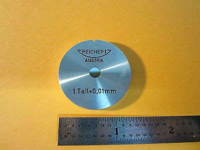 MICROSCOPE PART METROLOGY REICHERT AUSTRIA RETICLE TEIL 0.01 mm OPTICS BIN#24-77