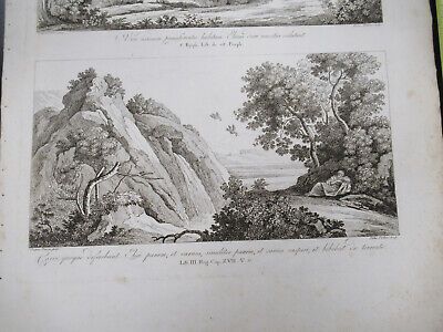 ANTIQUE ETCHING ITALIA ROME CIRCA 1810 GASPARD DUGHET PIETRO PARBONI AS PIC xii