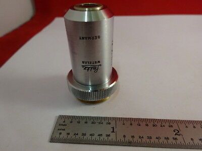 LEITZ GERMANY OBJECTIVE 10X 170/- OPTICAL MICROSCOPE PART OPTICS AS IS &2-A-13