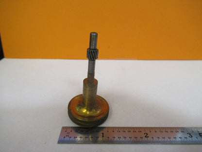 ANTIQUE ERNST LEITZ GERMANY BRASS KNOB MICROSCOPE PART AS PICTURED &8M-A-80B