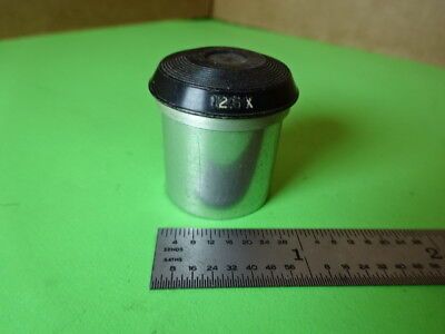 MICROSCOPE PART OPTICAL EYEPIECE OCULAR BAUSCH LOMB 12.5X OPTICS AS IS #L5-B-16