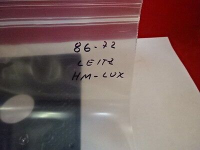 LEITZ GERMANY HM-LUX STAGE TABLE MICROSCOPE PART AS PICTURED &86-72