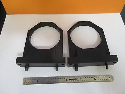 LOT 2 EA ALUMINUM FIXTURES LASER OPTICS OPTICAL DEVICE AS PICTURED &11-B-02