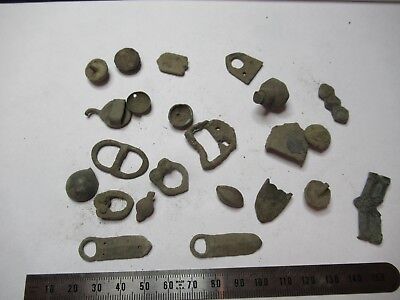 ANTIQUE BRASS BRONZE LOT MEDIEVAL ??? from EUROPE BOG FIND AS PICTURED &3-DT-12