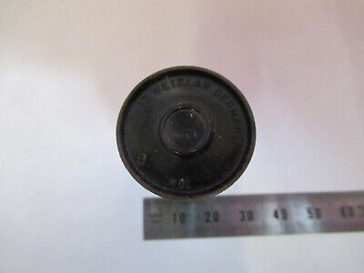 VINTAGE LEITZ WETZLAR 10X B EYEPIECE LENS MICROSCOPE PART AS PICTURED  &B3-B-05