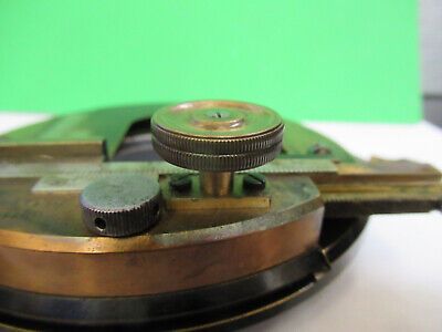 ERNST LEITZ POL STAGE TABLE XY MICROSCOPE PART OPTICS AS PICTURED &z9-a-120