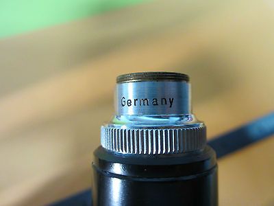 MICROSCOPE PART TUBUS + OBJECTIVE GERMANY OPTICS 10X BIN#9-13