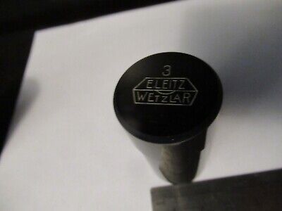 ANTIQUE EMPTY OBJECTIVE CONTAINER ERNST LEITZ 3 MICROSCOPE PART AS PIC &9-A-83