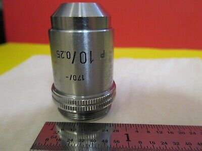 LEITZ WETZLAR GERMANY POL OBJECTIVE 10X/170 MICROSCOPE PART AS PICTURED FT-6-102