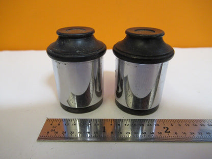 ANTIQUE PAIR SPENCER EYEPIECE 10X OPTICS MICROSCOPE PART AS PICTURED &A4-A-24