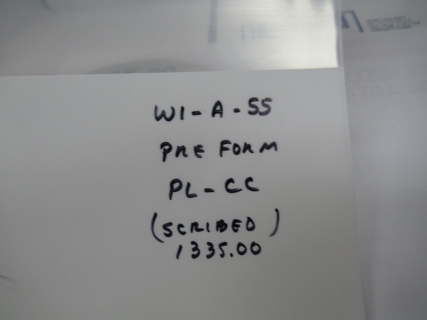 OPTICAL THICK GLASS LENS PREFORM PL-CC LASER OPTICS AS PICTURED W1-A-55