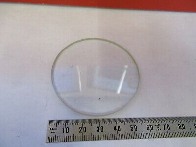 OPTICAL GLASS STAGE PLATE MICROSCOPE PART OPTICS AS PICTURED #93-A-32