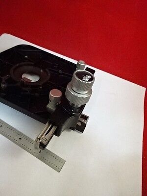 LEITZ GERMANY STAGE TABLE MICROMETER MICROSCOPE PART SM-LUX AS PICTURED &86-70