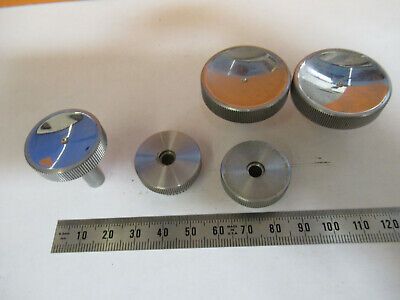 BAUSCH LOMB ANTIQUE SET OF KNOBS MICROSCOPE PART AS PICTURED P6-A-180