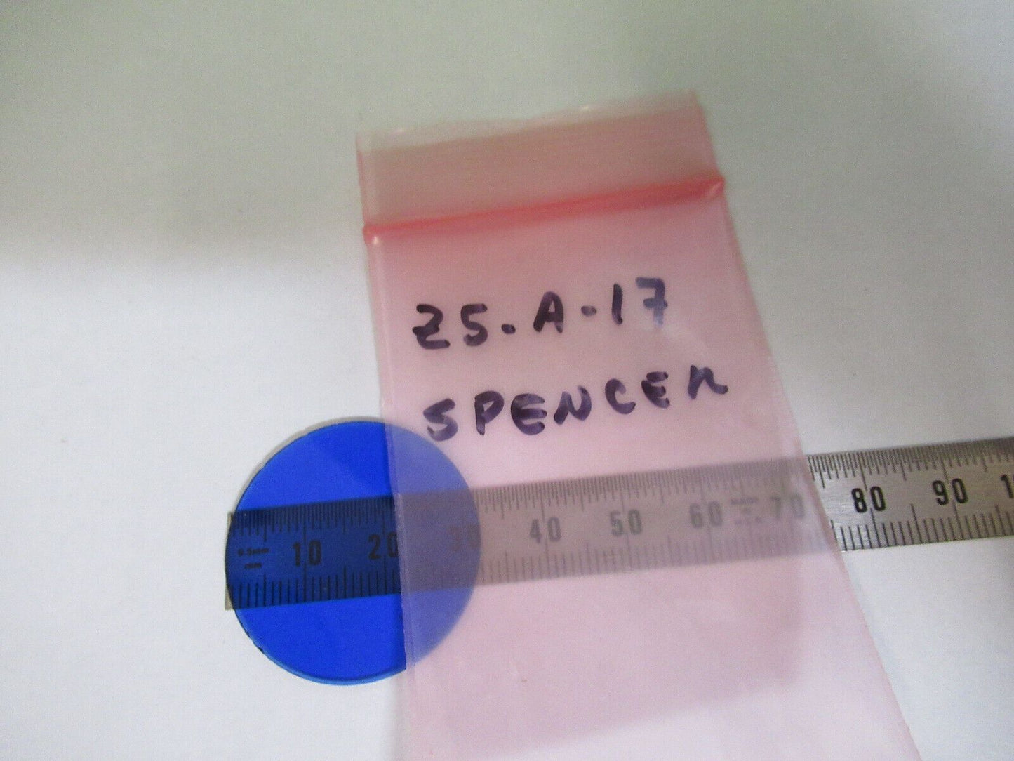 SPENCER AO BLUE GLASS FILTER OPTICS MICROSCOPE PART AS PICTURED &Z5-A-17