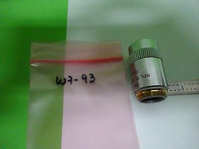 MICROSCOPE PART LEITZ GERMANY OBJECTIVE 10X 170- FLUOTAR OPTICS AS IS BIN#W7-93