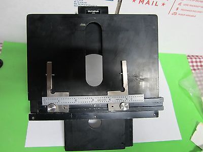 OLYMPUS STAGE TABLE MICROMETER BH-2 ?? MICROSCOPE PART OPTICS AS IS BIN#M2