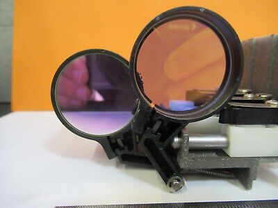 LEICA DMR GERMANY FILTER ASSEMBLY SET MICROSCOPE PART AS PICTURED #P6-A-85