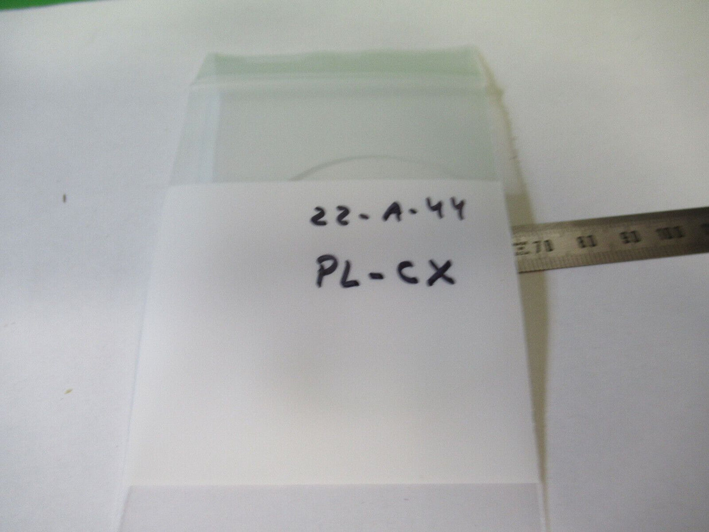 OPTICAL LARGE PLANO CONVEX GLASS LENS LASER OPTICS AS PICTURED #22-A-44