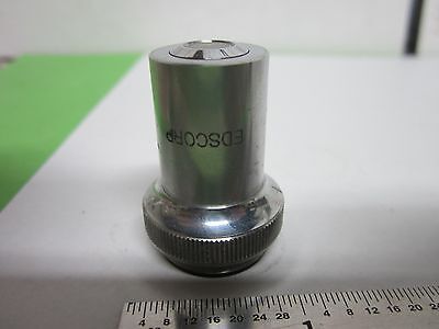 OPTICAL MICROSCOPE PART OBJECTIVE 10X EDSCORP JAPAN OPTICS BIN#A1-D-7