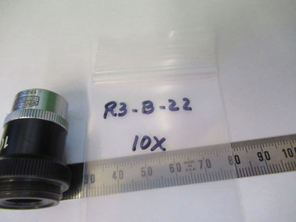 WINKEL ZEISS OBJECTIVE 10X OPTICS MICROSCOPE PART AS PICTURED &R3-B-22