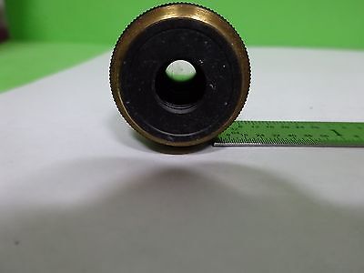 MICROSCOPE PART OBJECTIVE PLAN 20X OLYMPUS JAPAN OPTICS AS IS BIN#K1-M-16