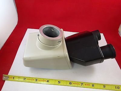 MICROSCOPE PART NIKON JAPAN TRINOCULAR HEAD OPTICS AS IS BIN#73-15