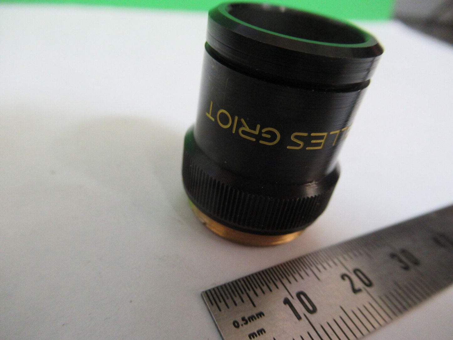 MELLES GRIOT  1x /160 OBJECTIVE LENS OPTICS MICROSCOPE PART AS PICTURED &R1-A-32