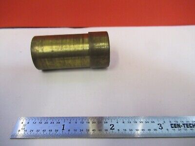 ANTIQUE BRASS EMPTY OBJECTIVE CAN E. LEITZ 1b MICROSCOPE PART AS PIC &Q1-A-61